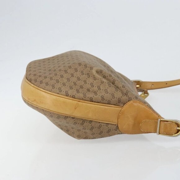 GUCCI Micro GG Supreme Shoulder Bag PVC Beige Gold 001 256 1324 Auth ep11400 - Picture 4 of 14